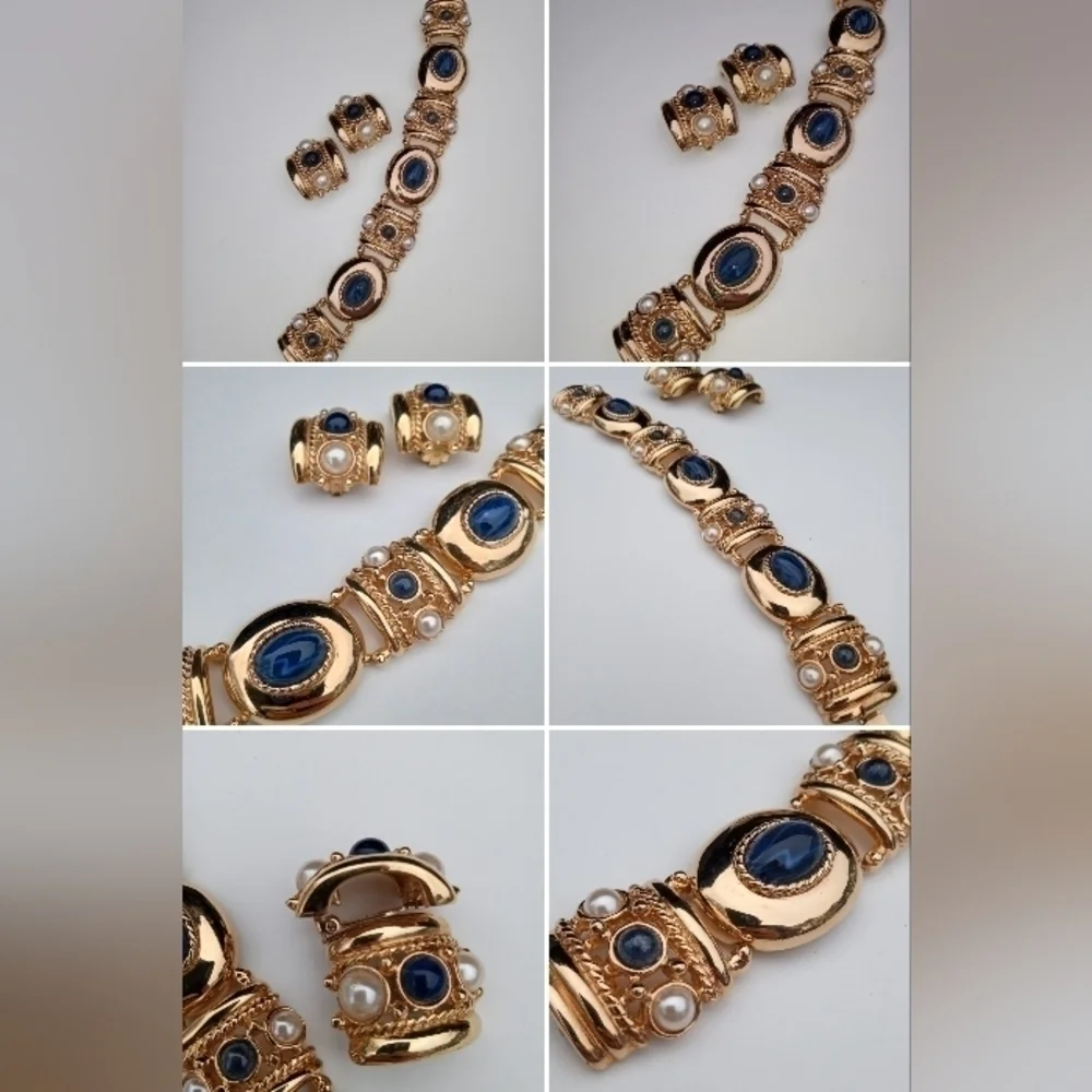 Vintage Joan Rivers Bracelet & Earrings Set ! - Picture 1 of 7